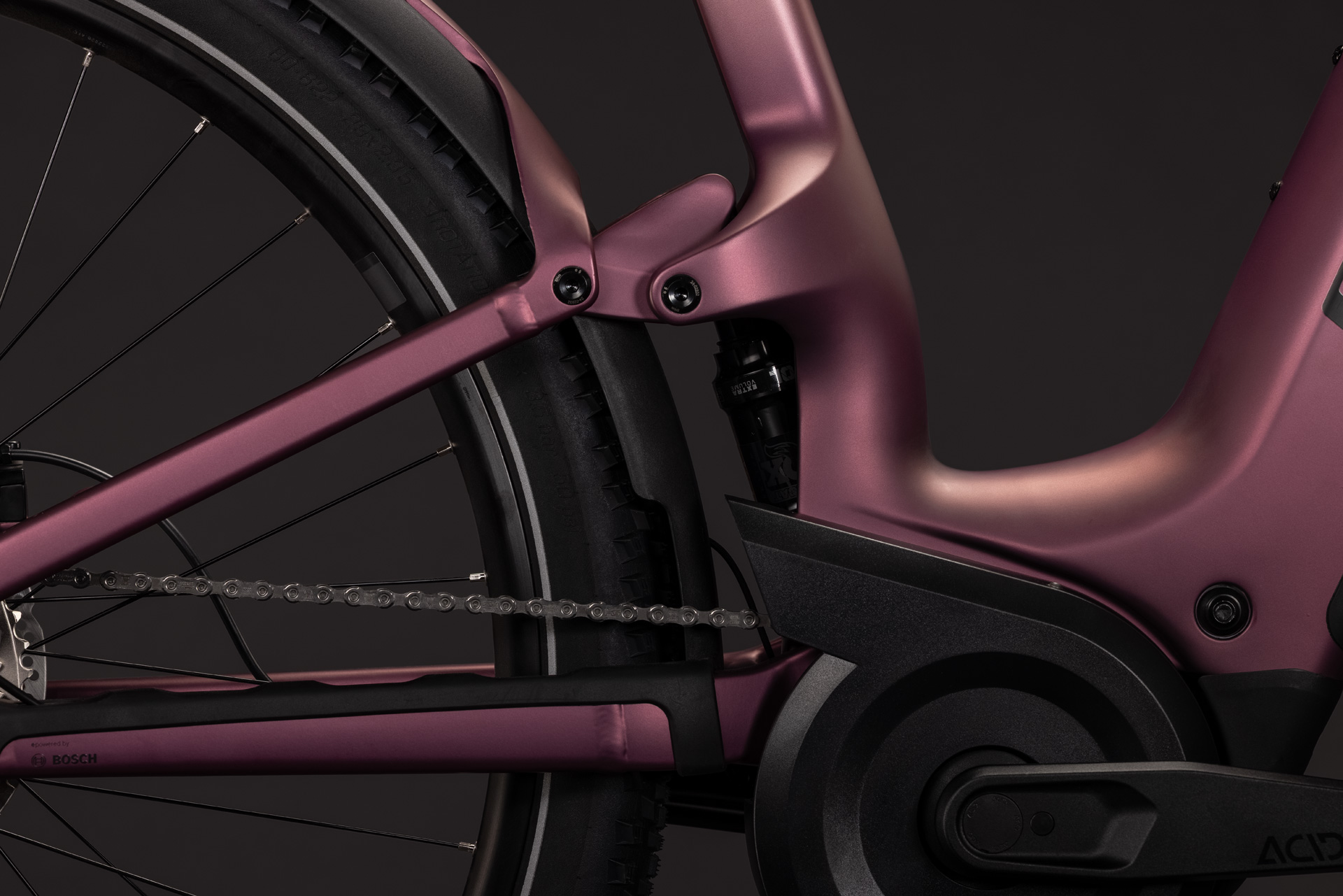 Nuride Hybrid ONE11 HPC SLX 800 mauve´n´black (Easy Entry)