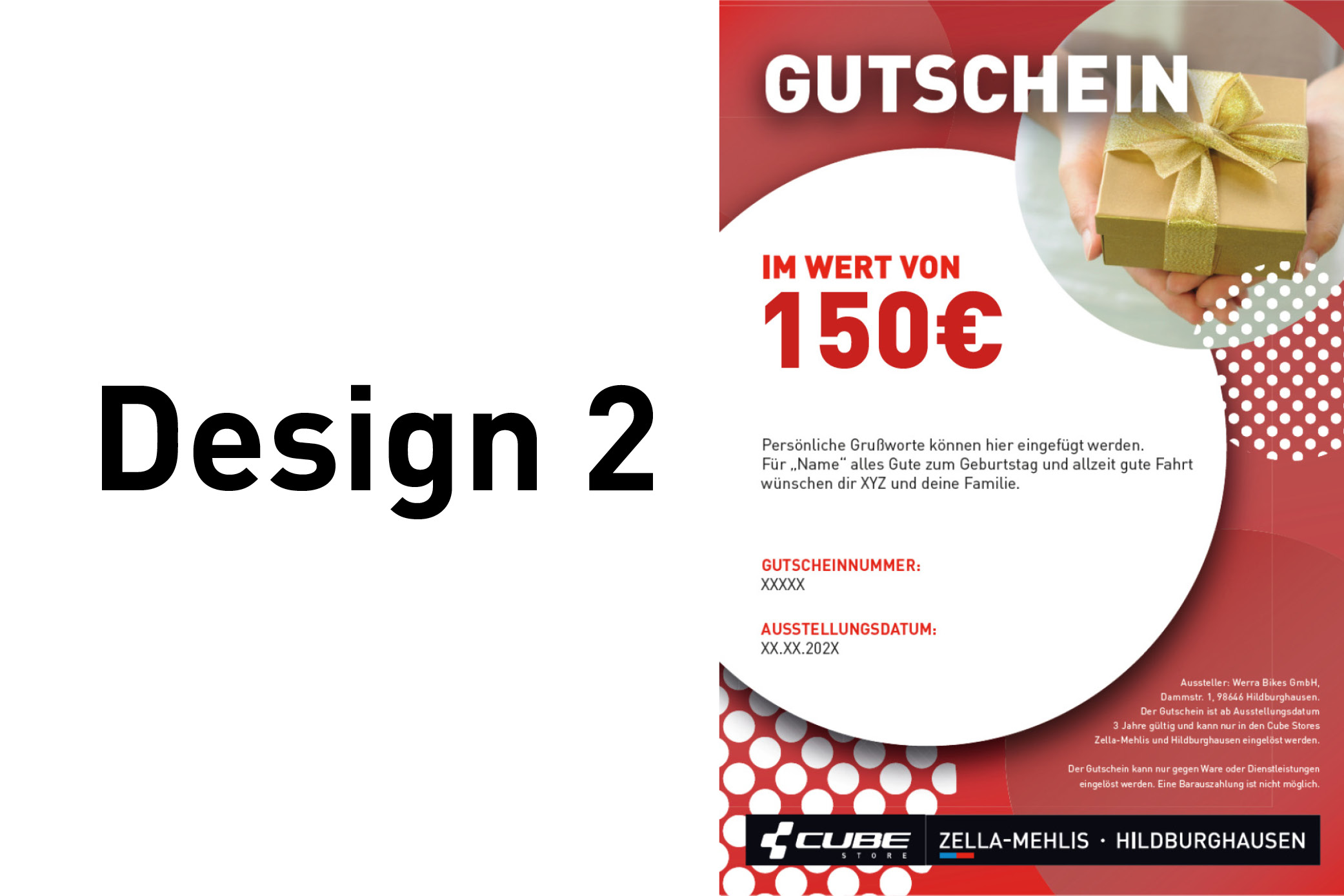 Cube Gutschein 150 Euro